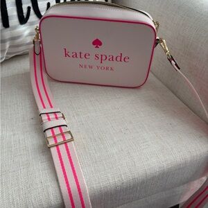Kate Spade Pink and Cream Crossbody Bag